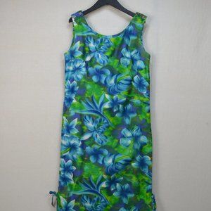 Vintage 60s Hawaiian dress  boho festival vacation resort wear Honolulu